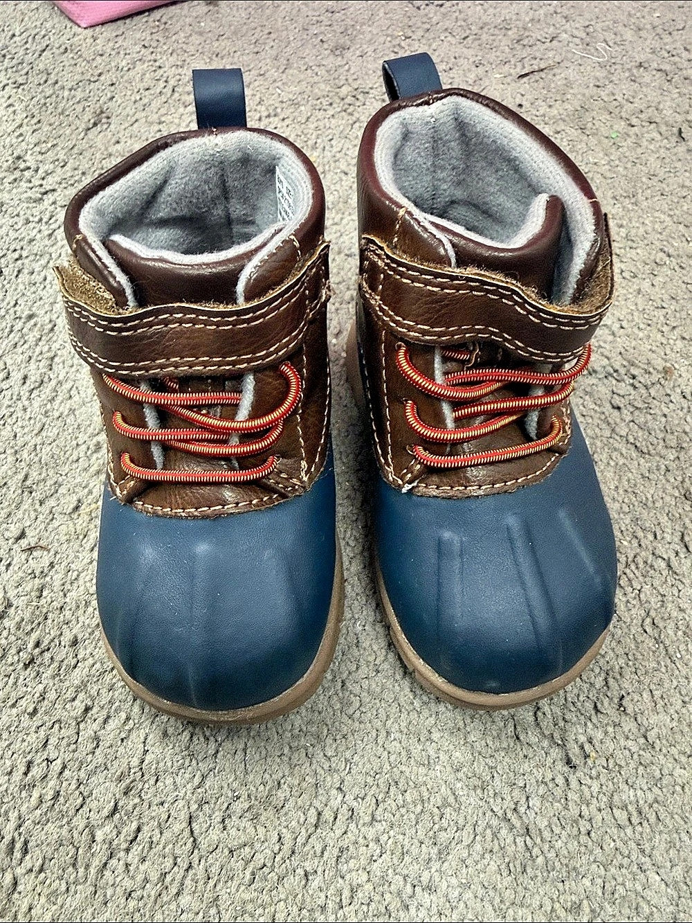 Kids Saltwater Duck Boot Blue & Brown Boots